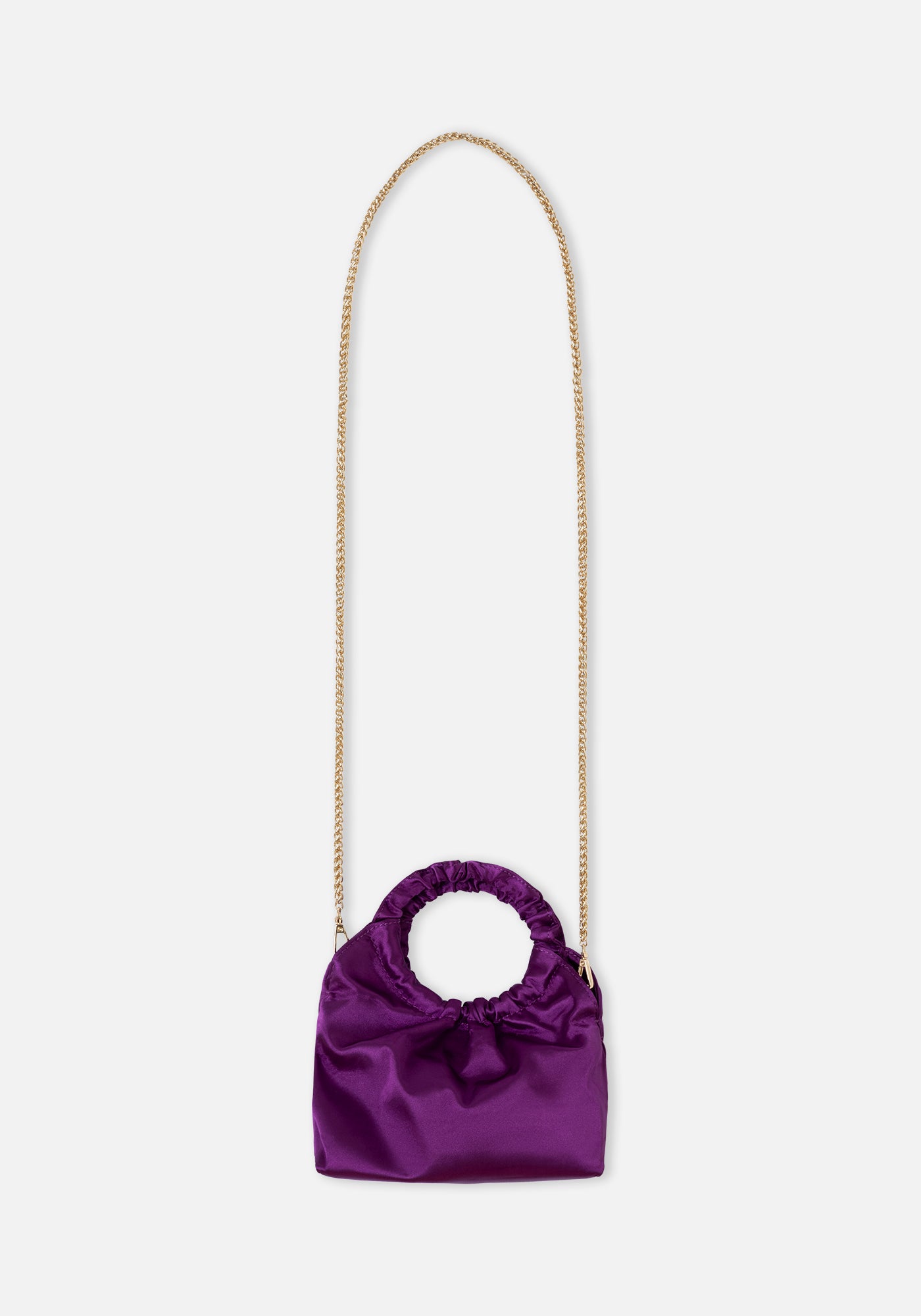 Fuchsia Satin Bag