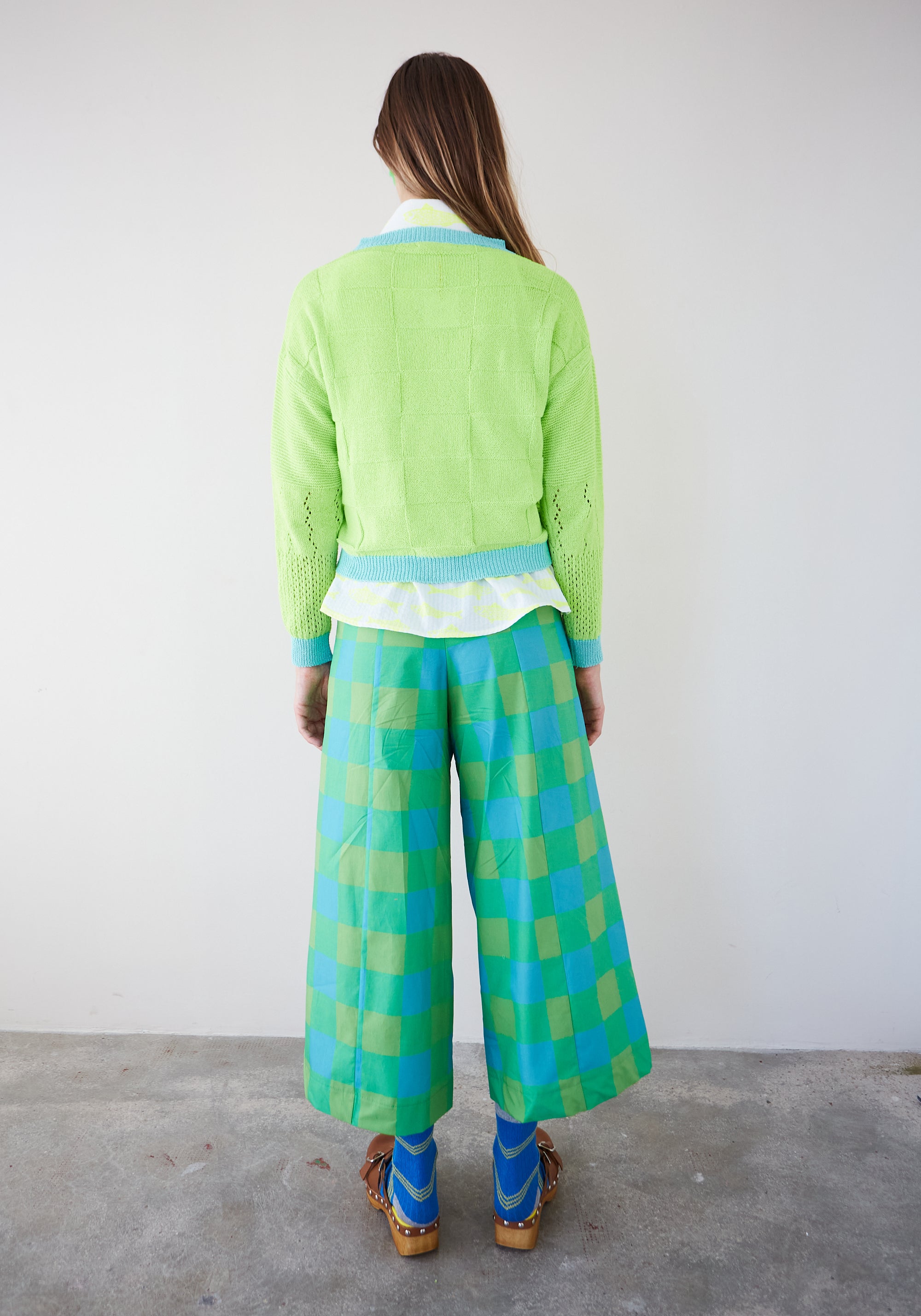 Pantalon Vichy Bomba Vert