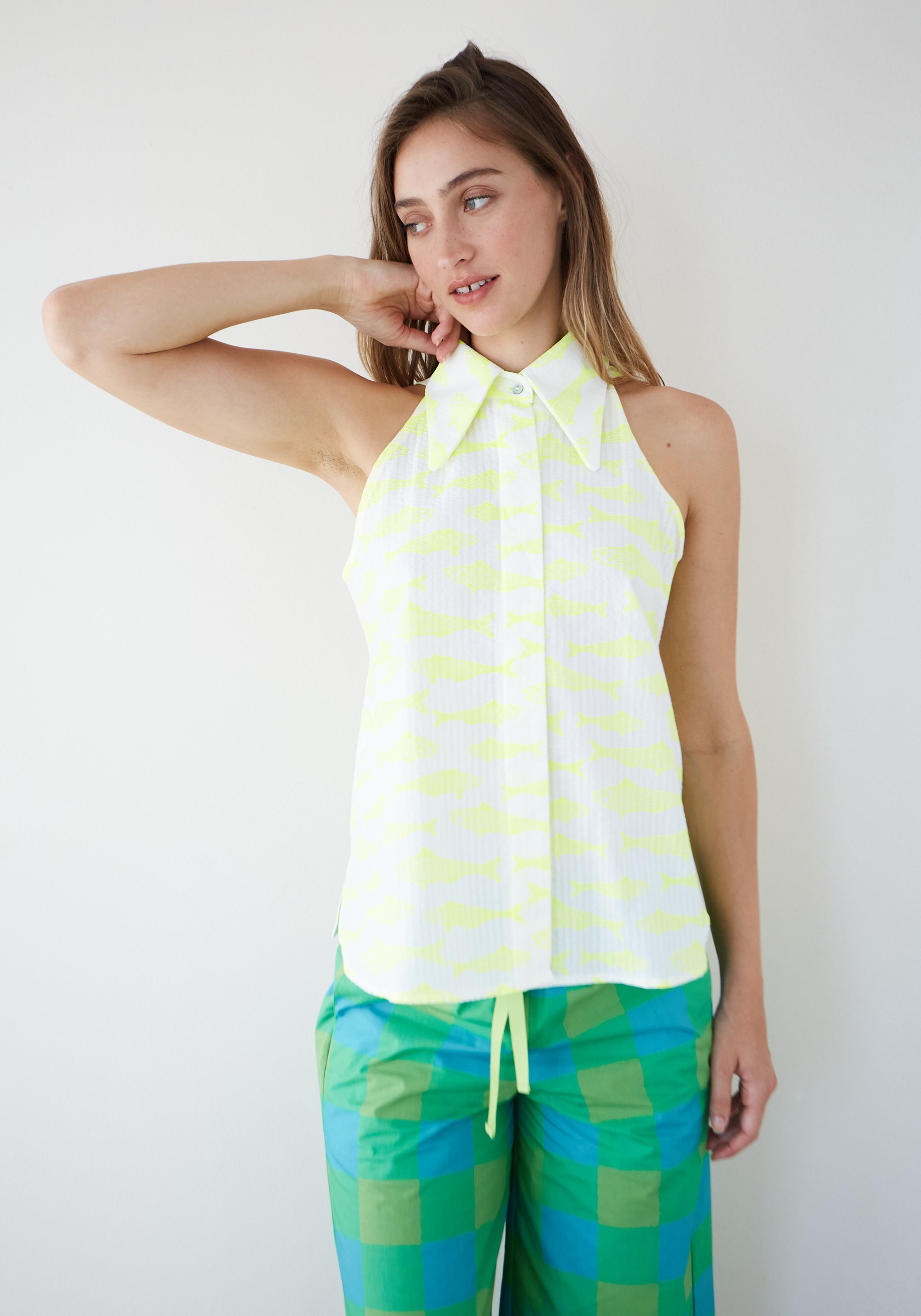 Blouse Tonic Poissons Jaunes