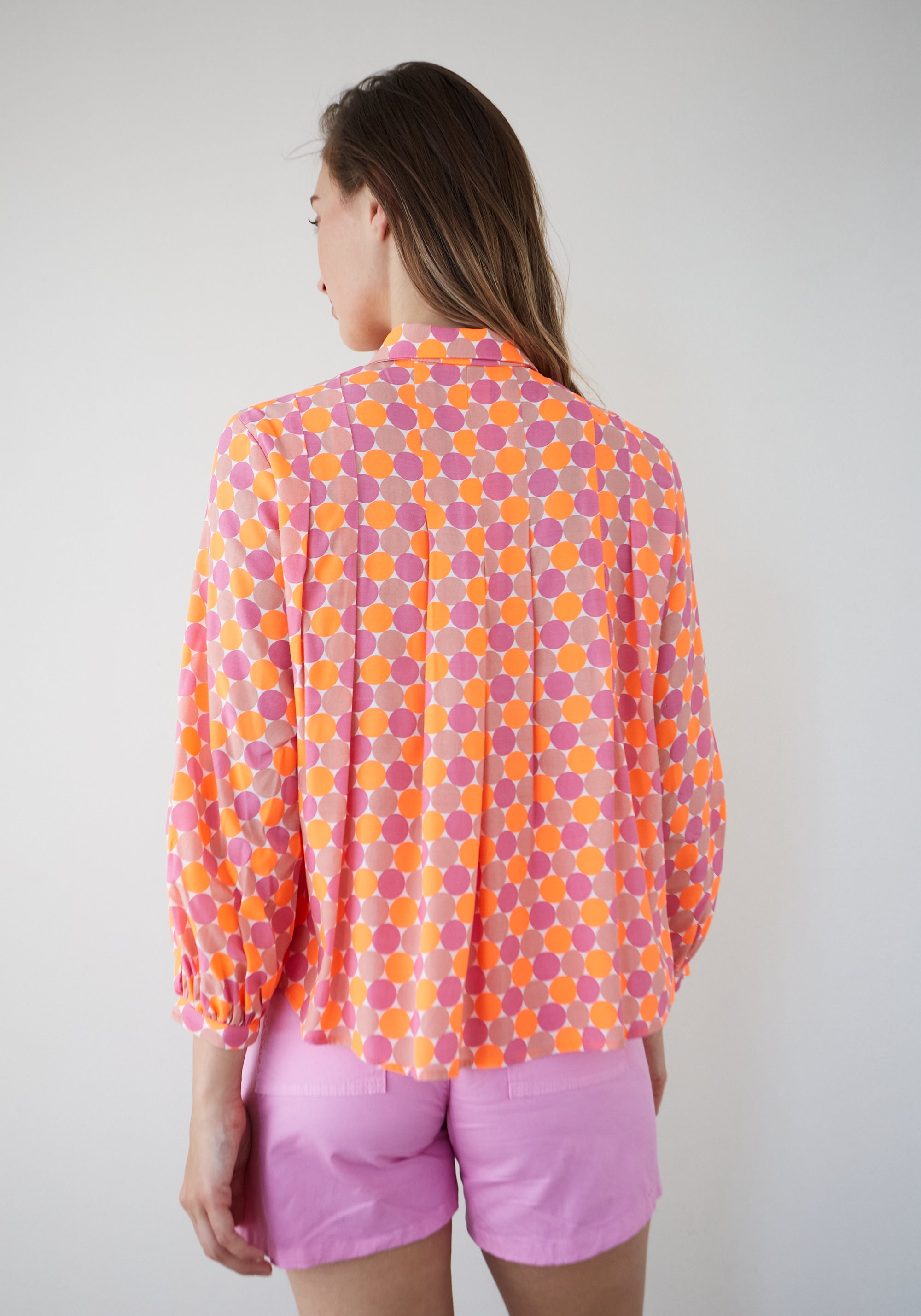 Camisa Magia Topos Coral