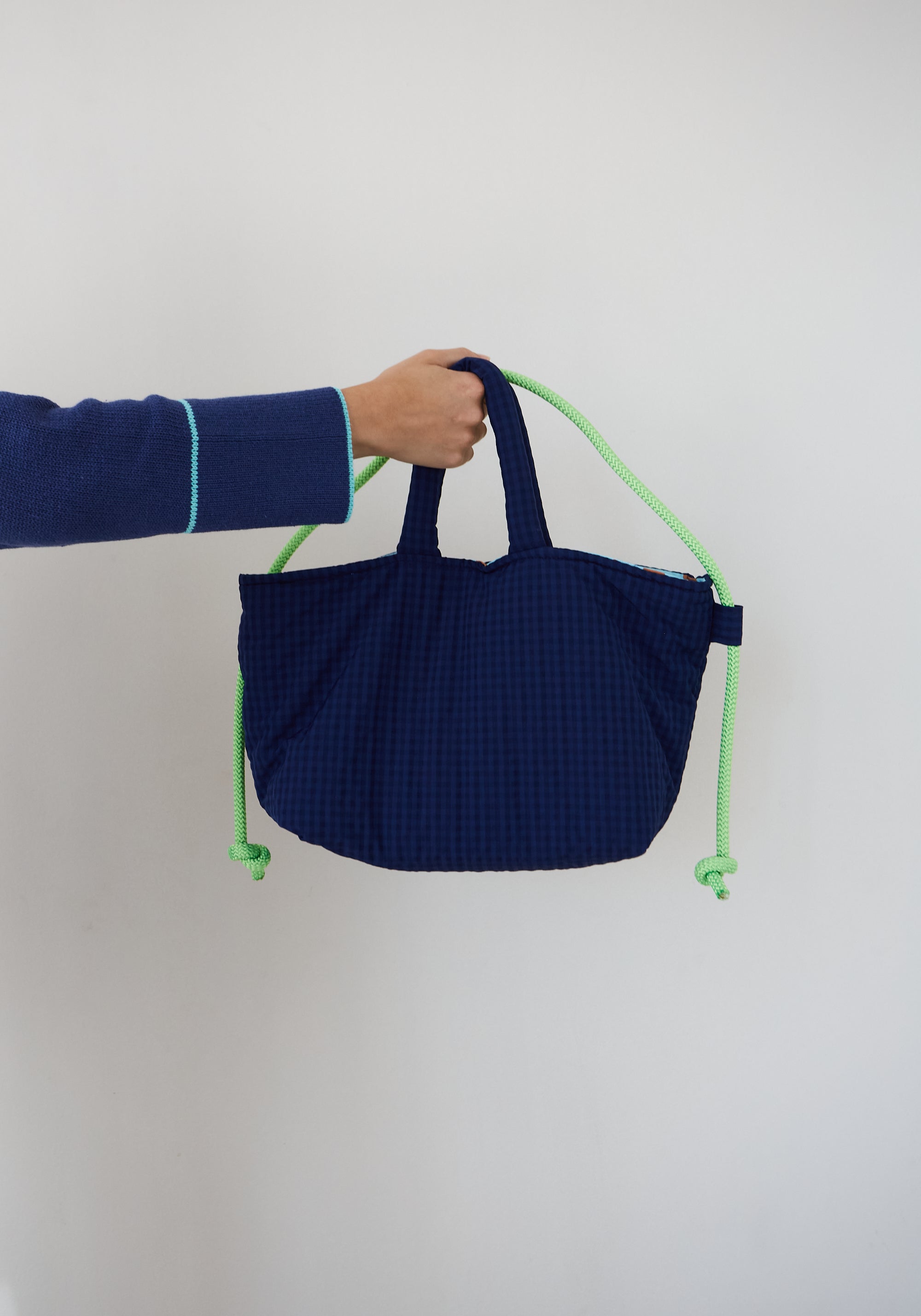 Bolso Nave Vichy Azul Marino