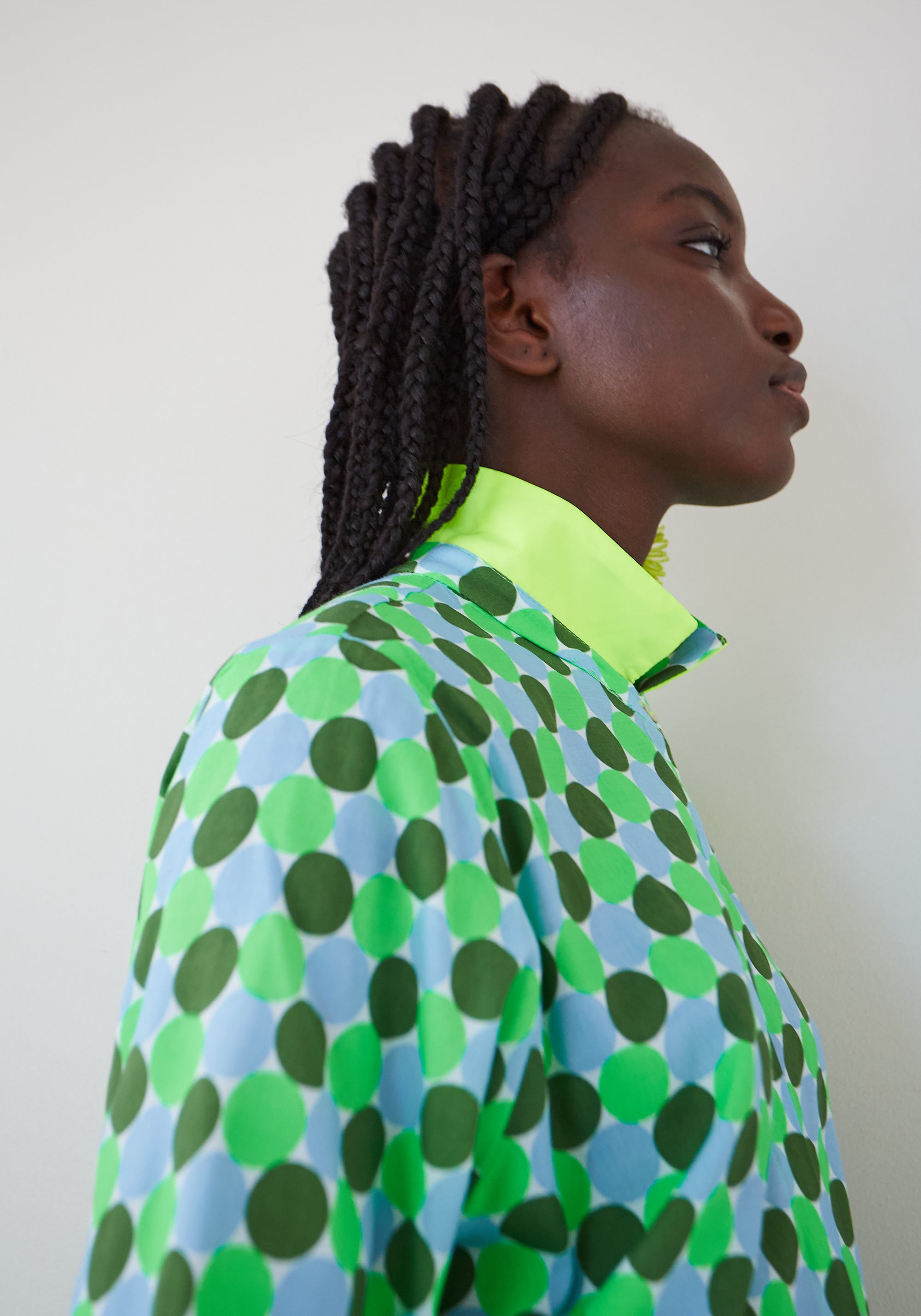 Green Dots Shadow Shirt