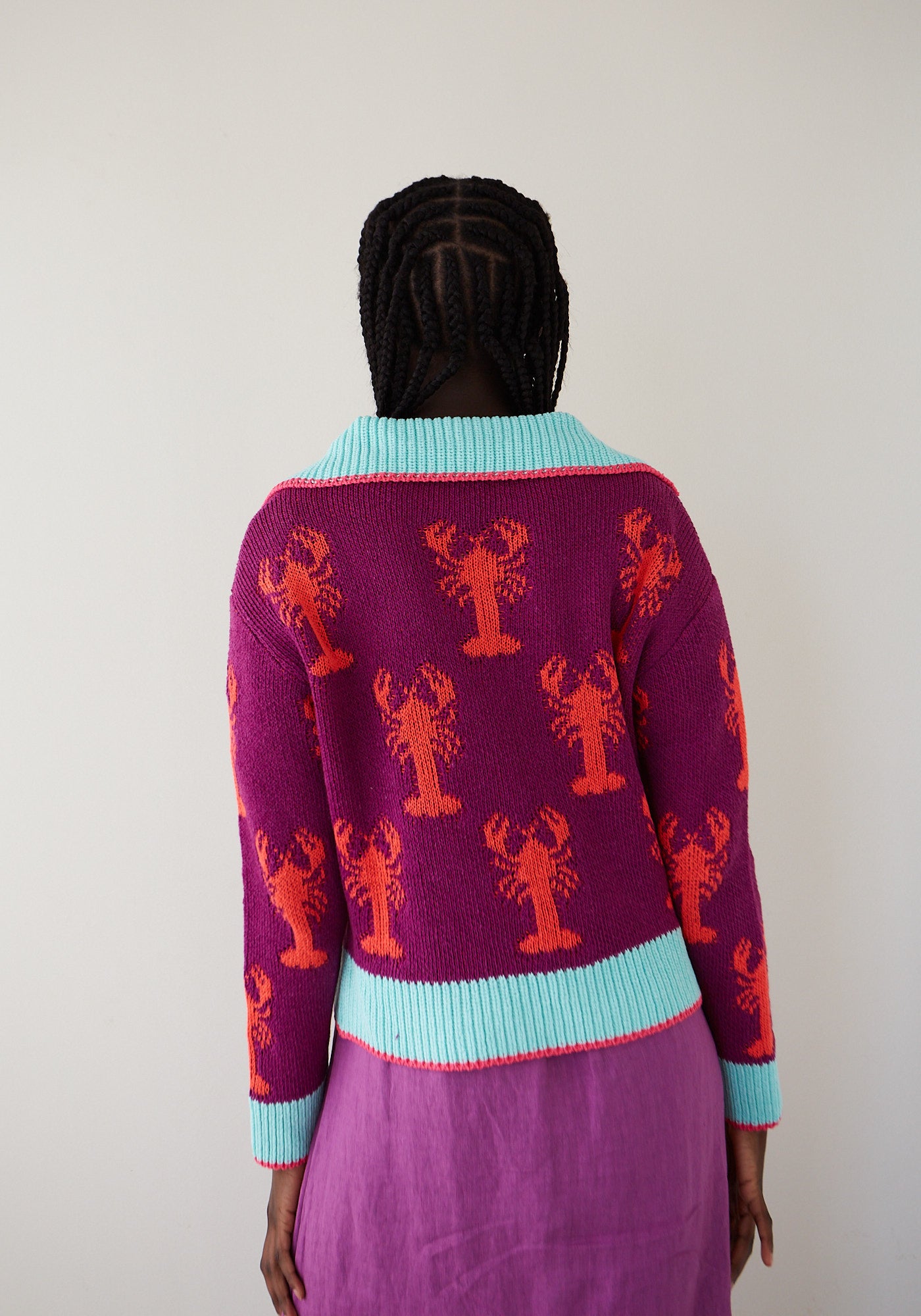 Wine Lobster Sweater