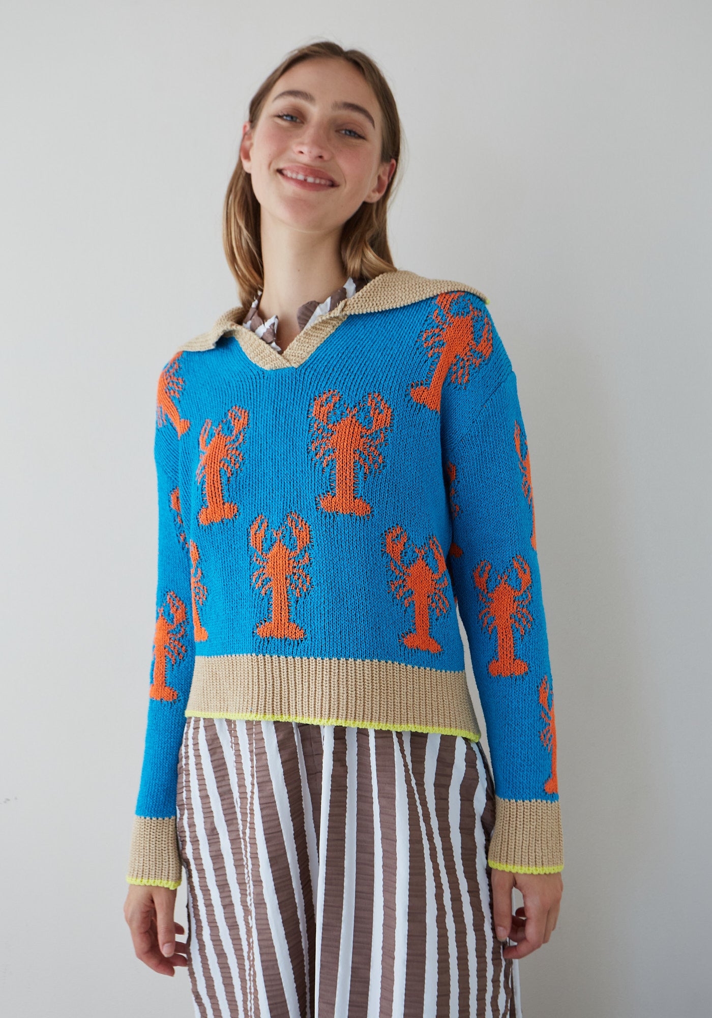 Blue  Lobster Sweater