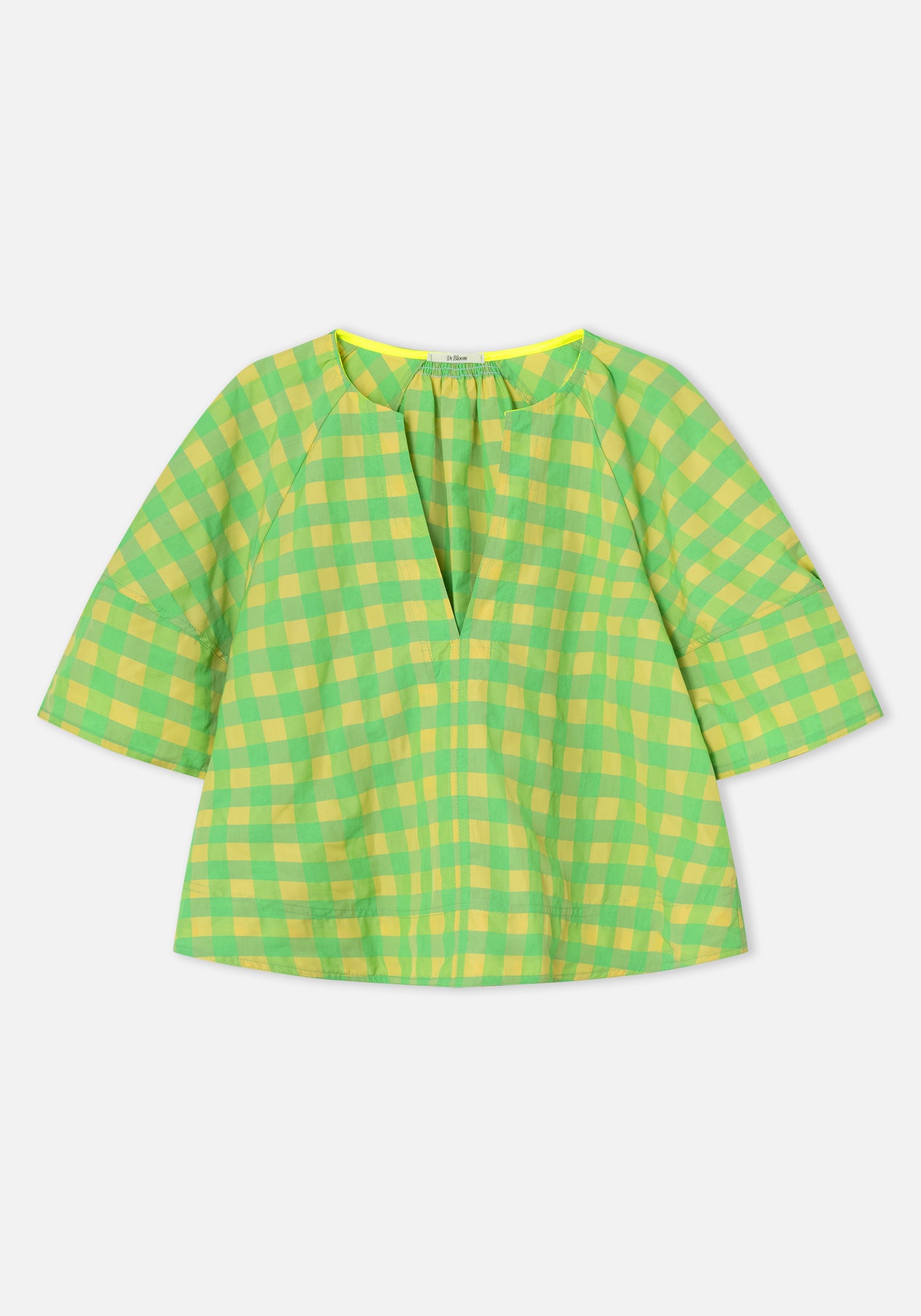 Vichy Yellow Soplo Blouse