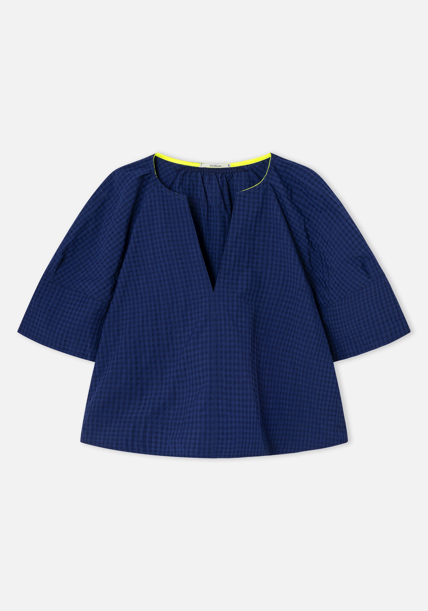 Blouse Soplo Vichy Bleu