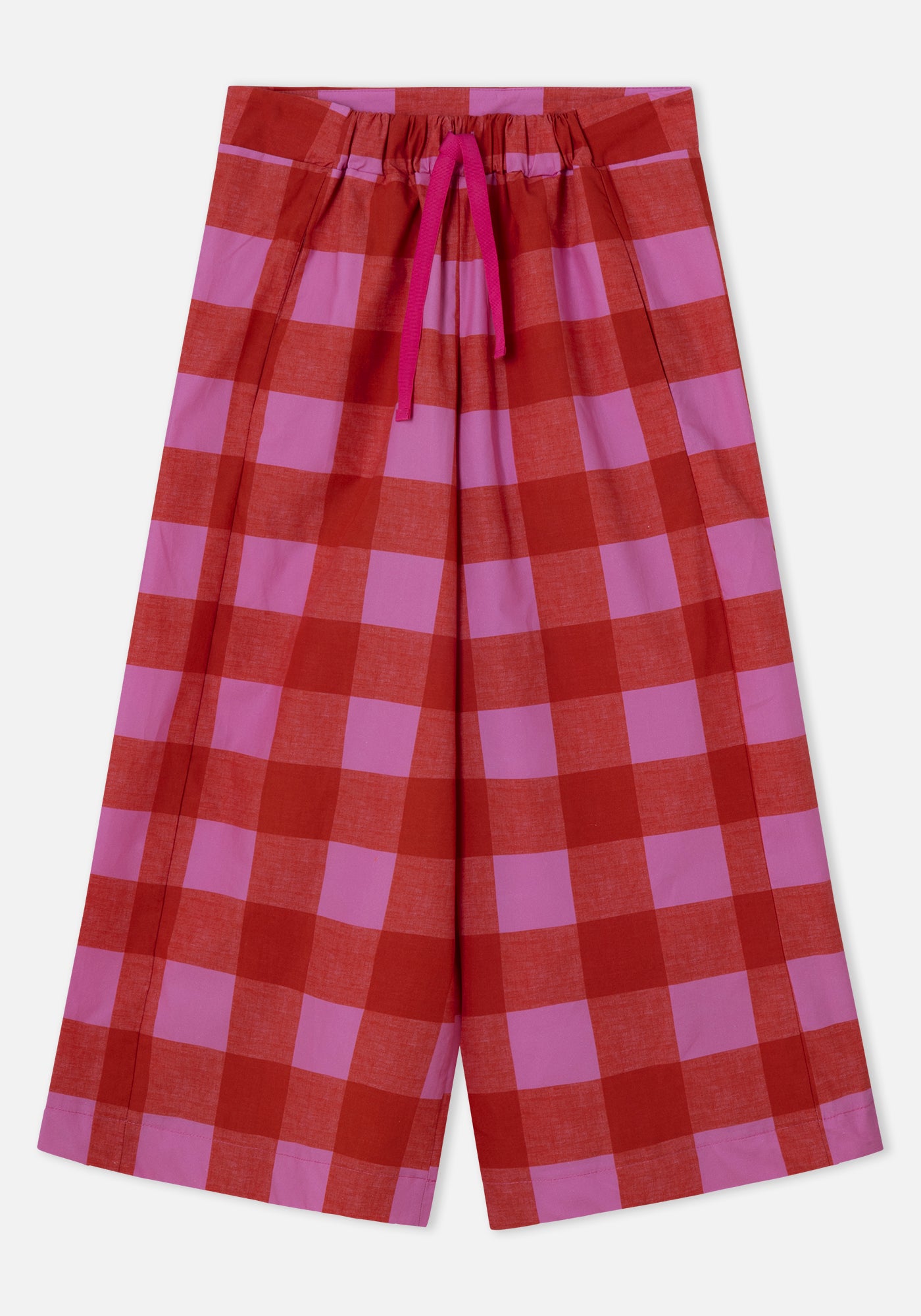 Pantalón Bomba Vichy Rojo