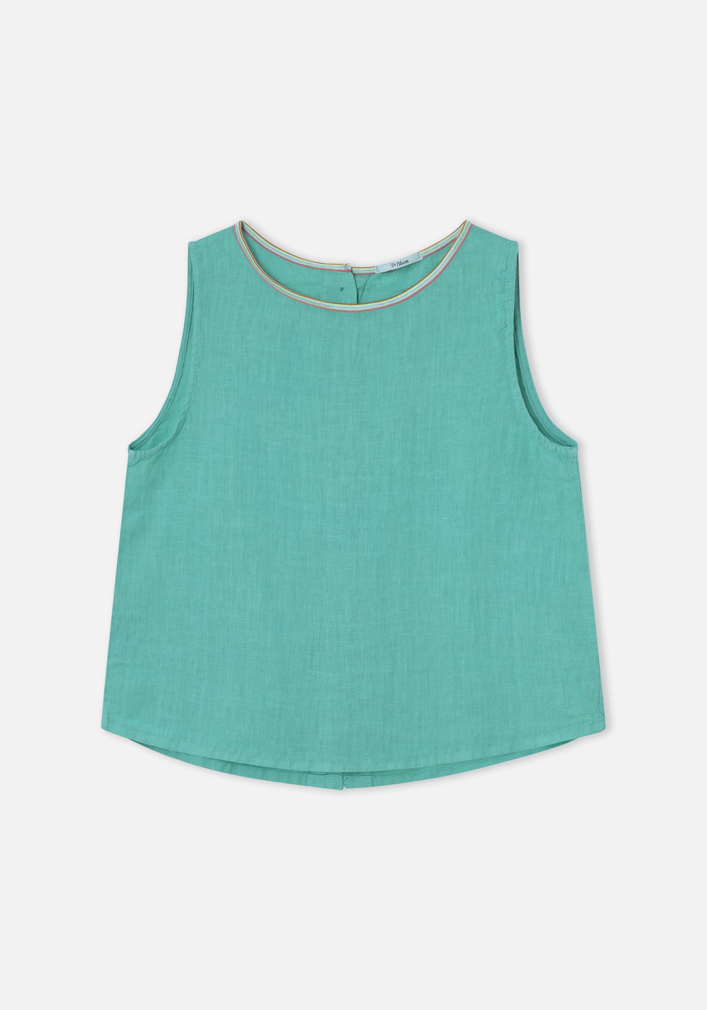 Green Linen Ana Top