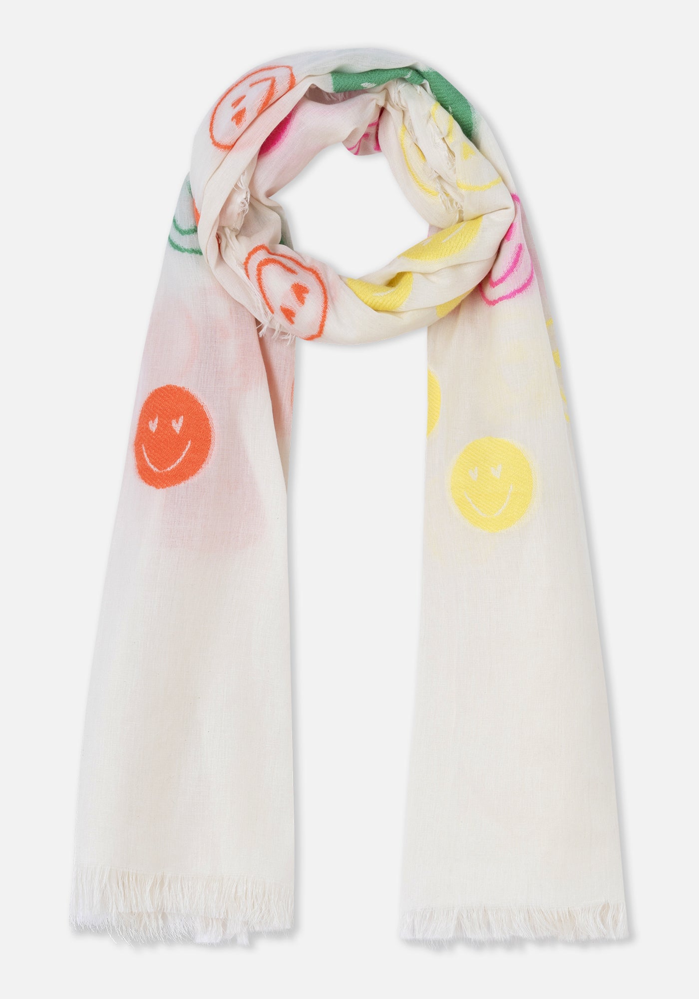 Foulard Smiley Weiß