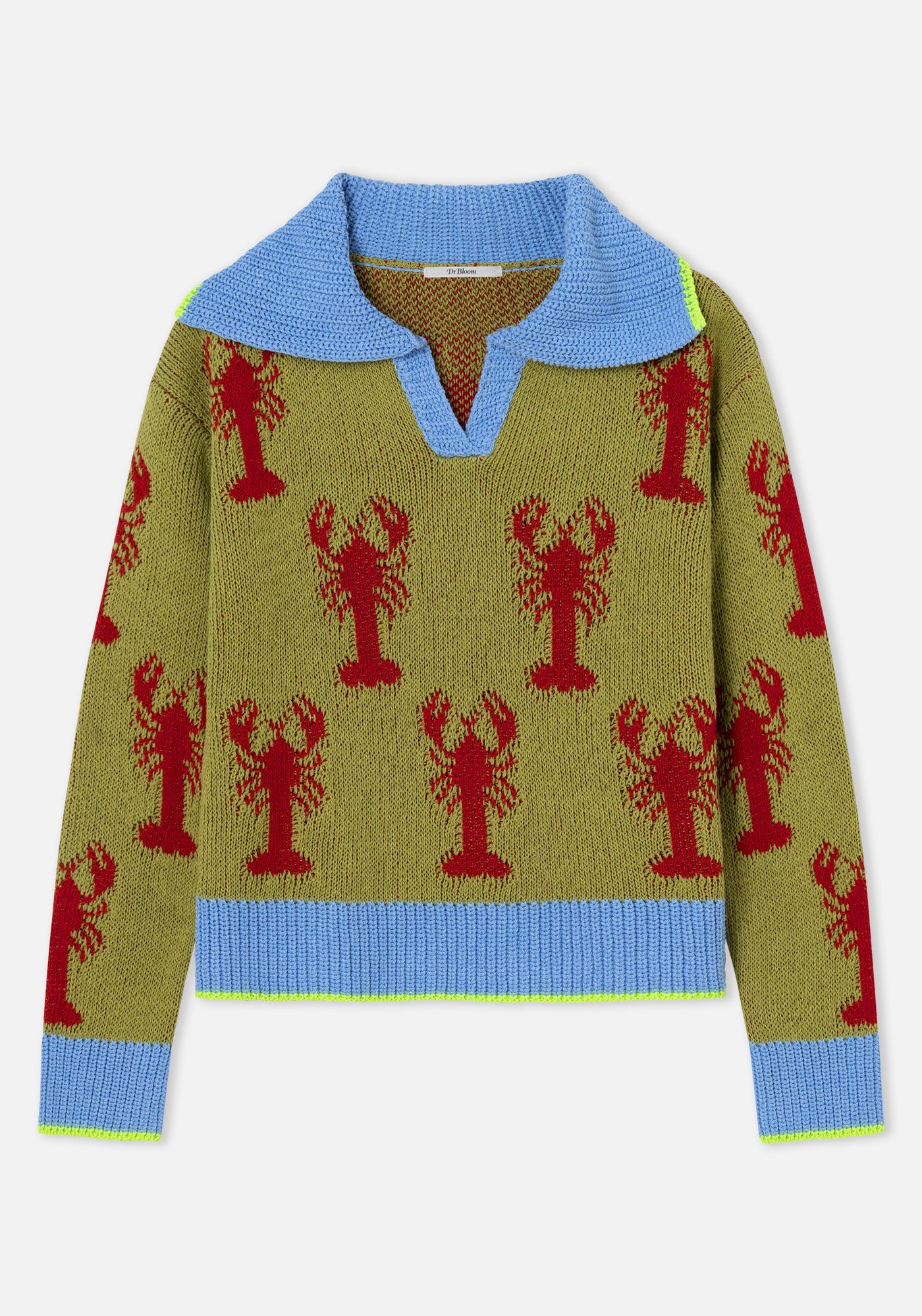 Green Lobster Sweater