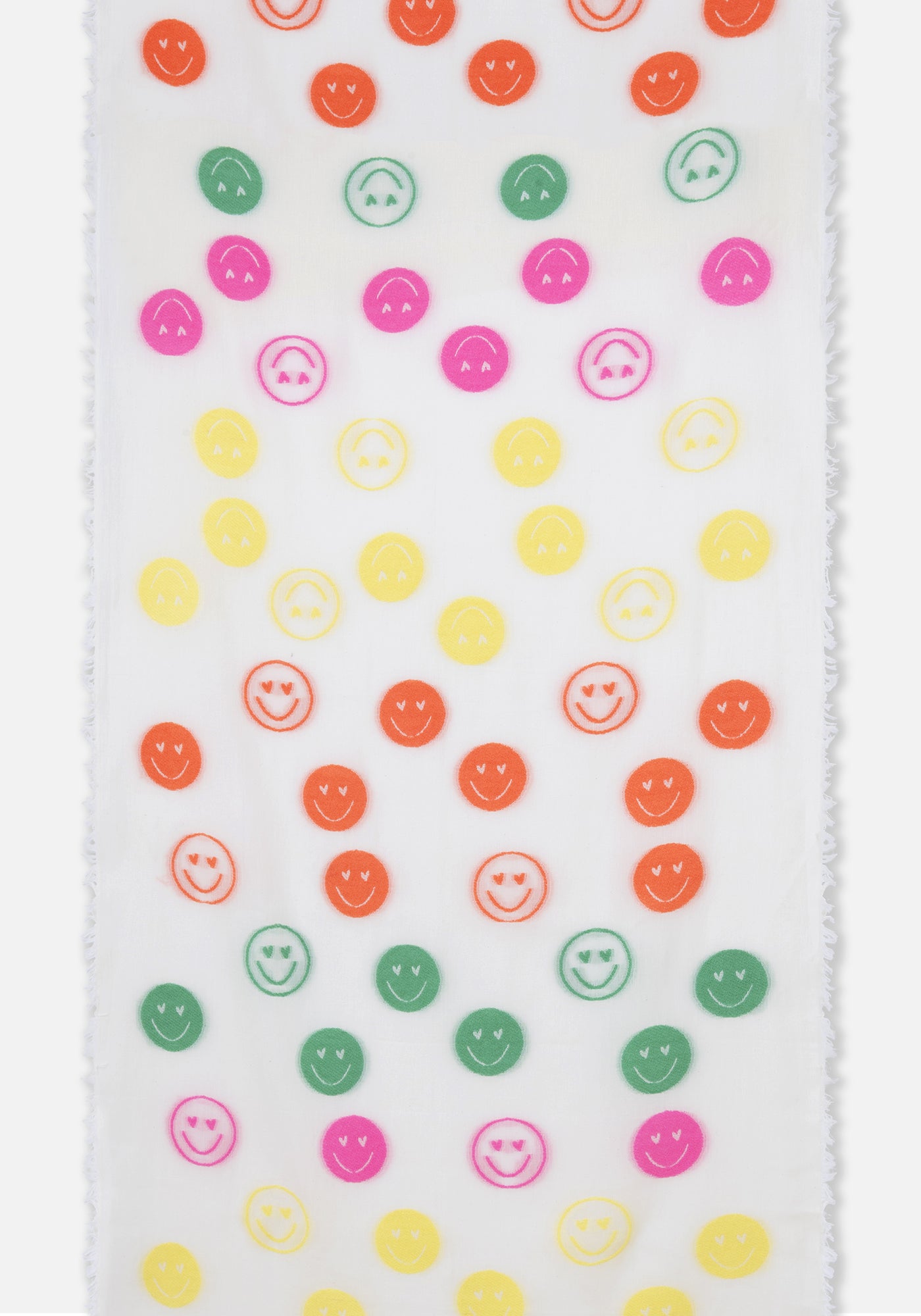 Foulard Smiley Weiß