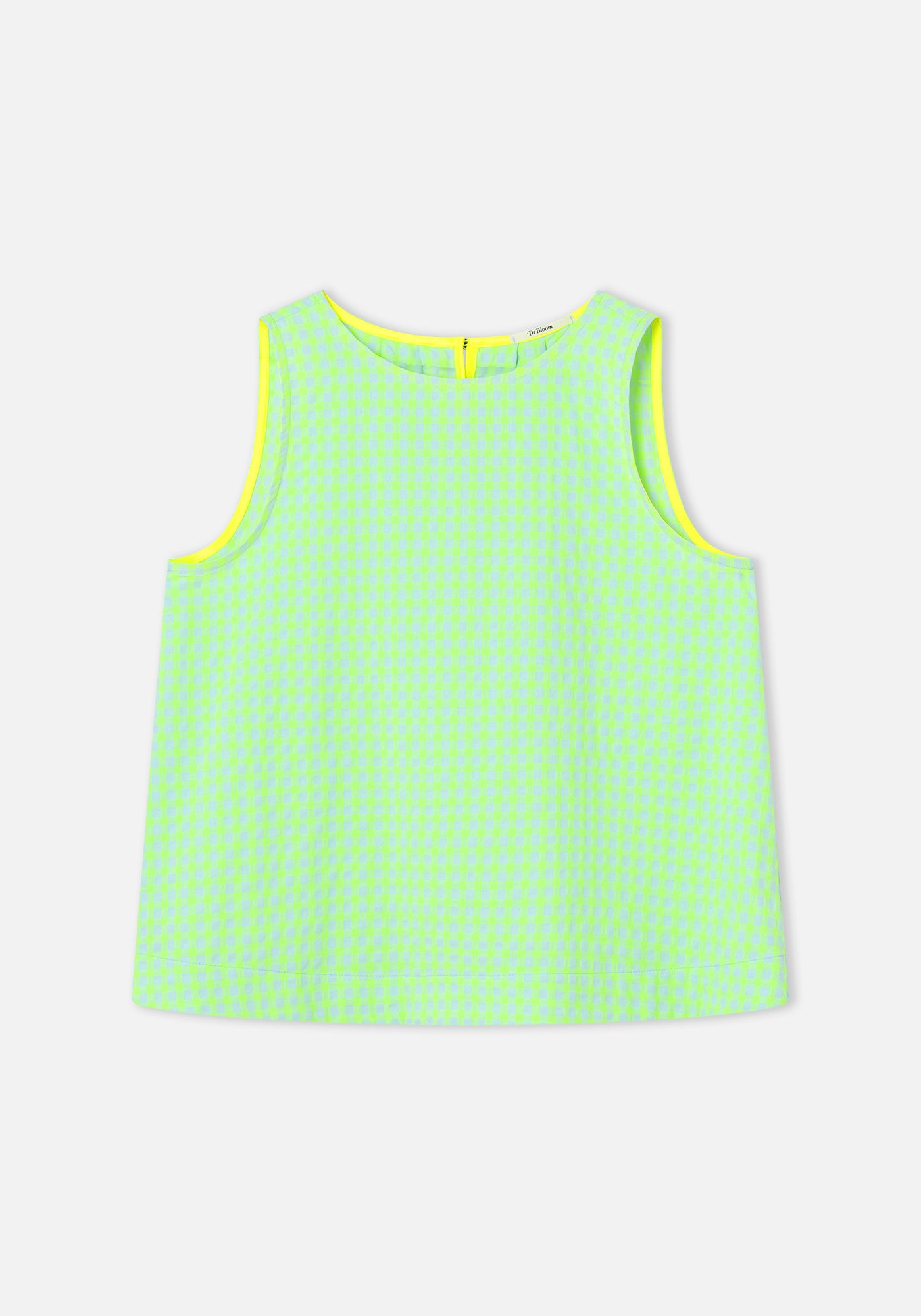 Top Vichy Vert Fluo