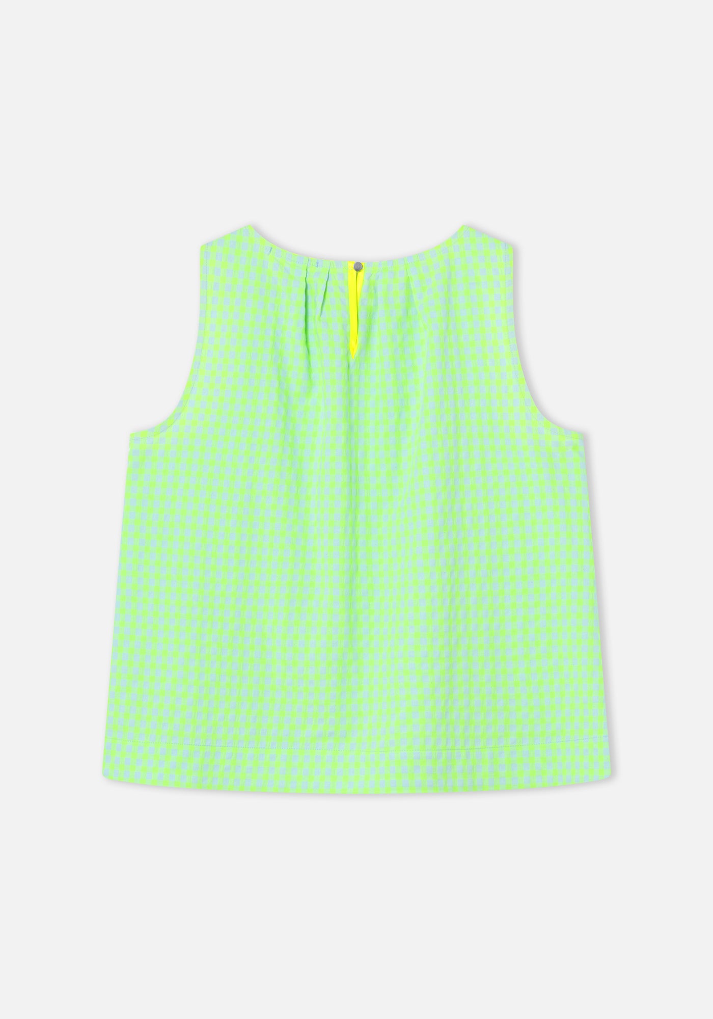 Neon Green Vichy Top