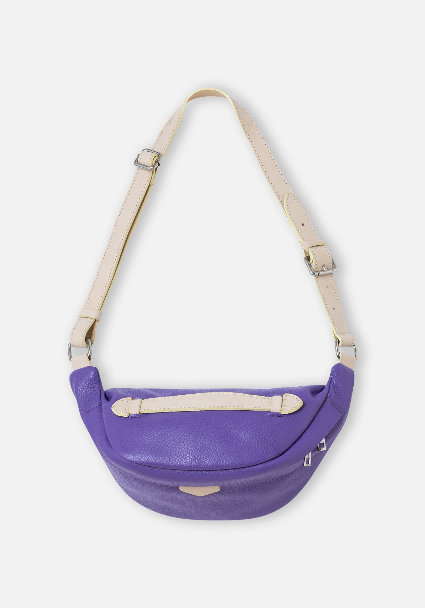 Purple Leather Fanny Pack