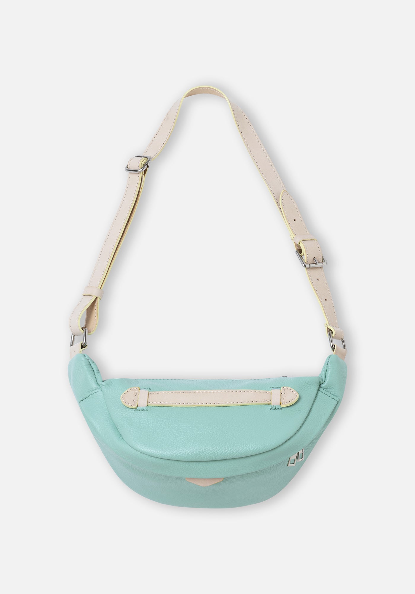 Bolso Riñonera Piel Verde agua