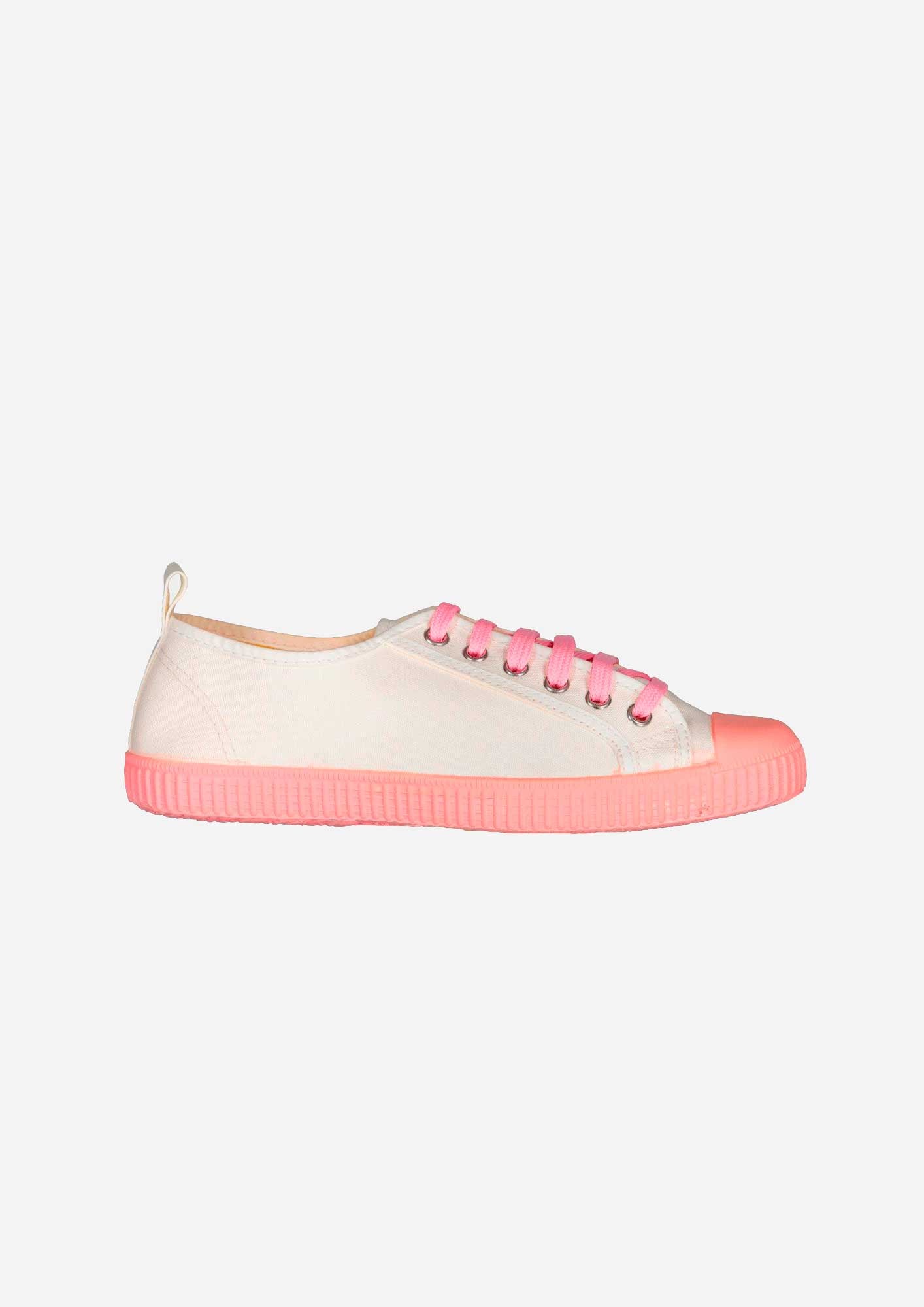 White and Pink Sneakers  (Order one size up)