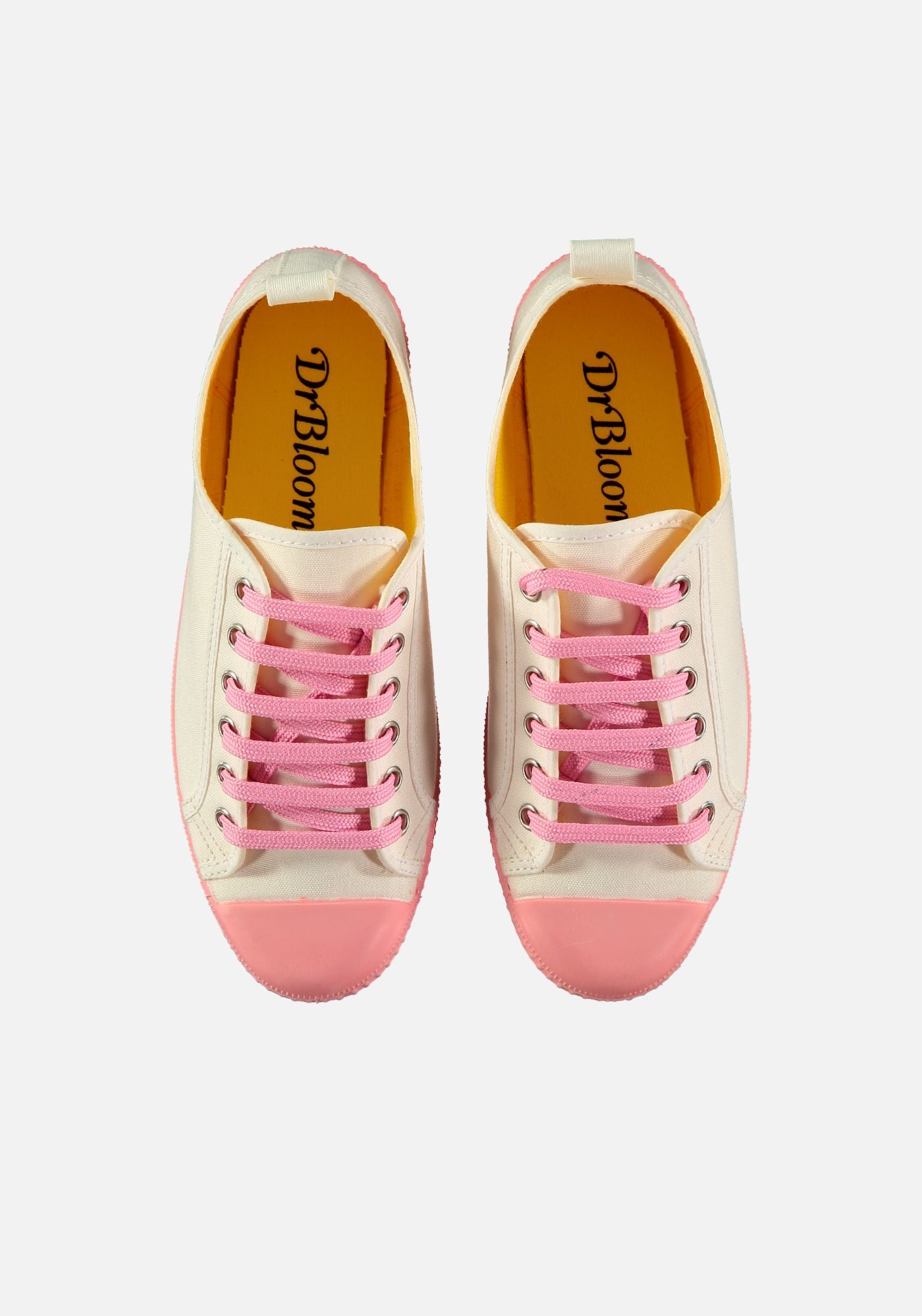 White and Pink Sneakers  (Order one size up)