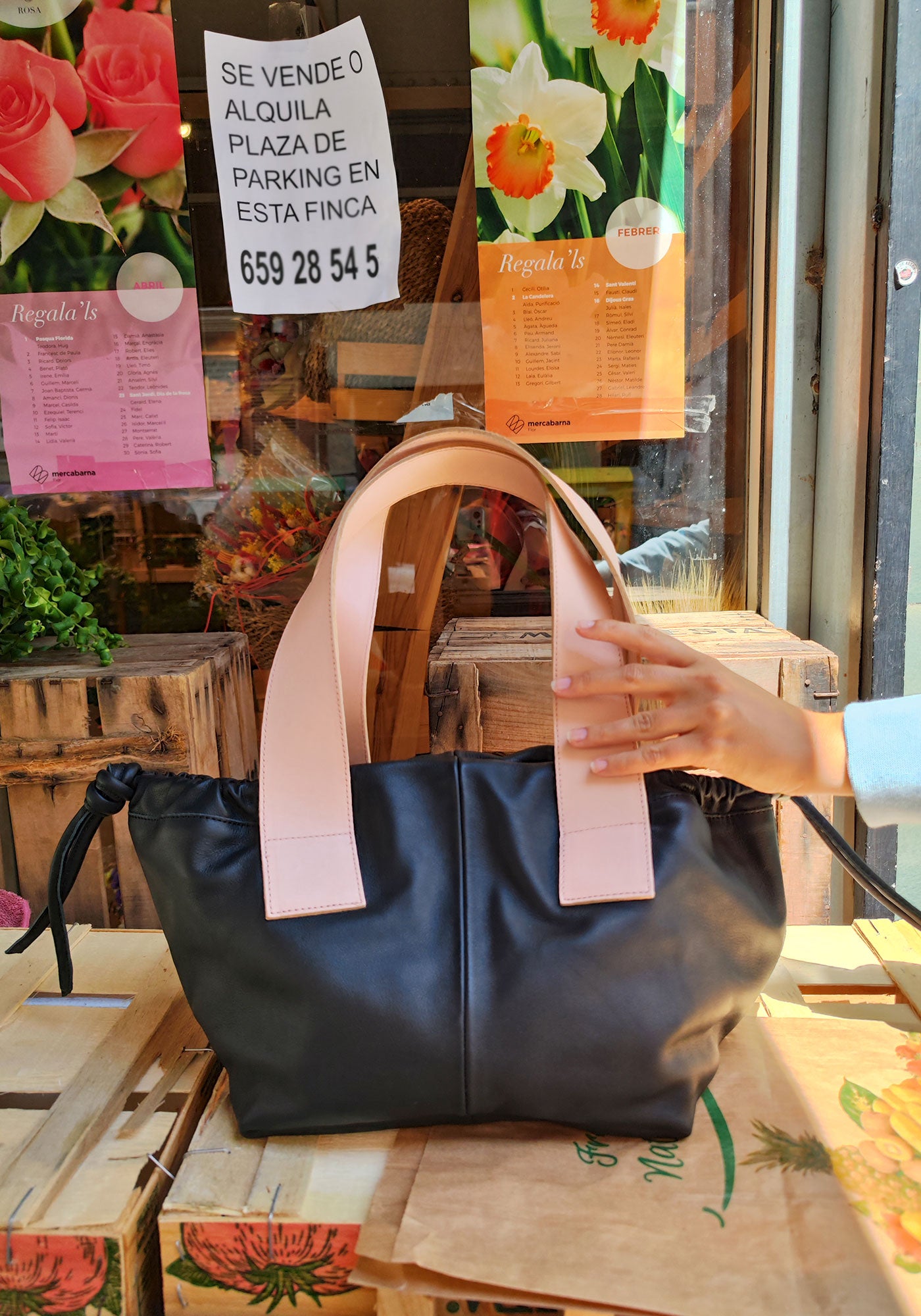 Bolso Tamarindo Piel Negro