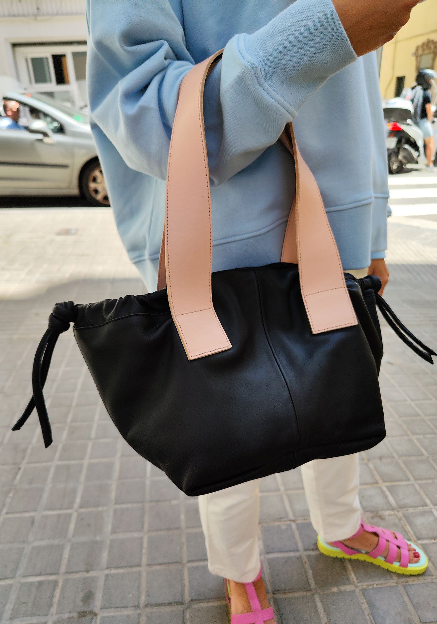 Tamarindo Black Leather Bag