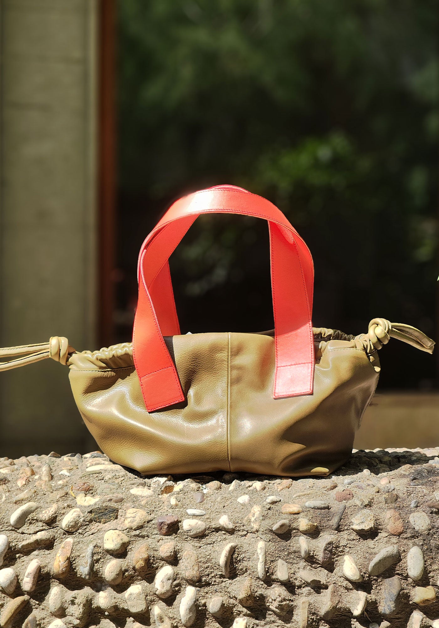 Tamarindo Khaki Leather Bag