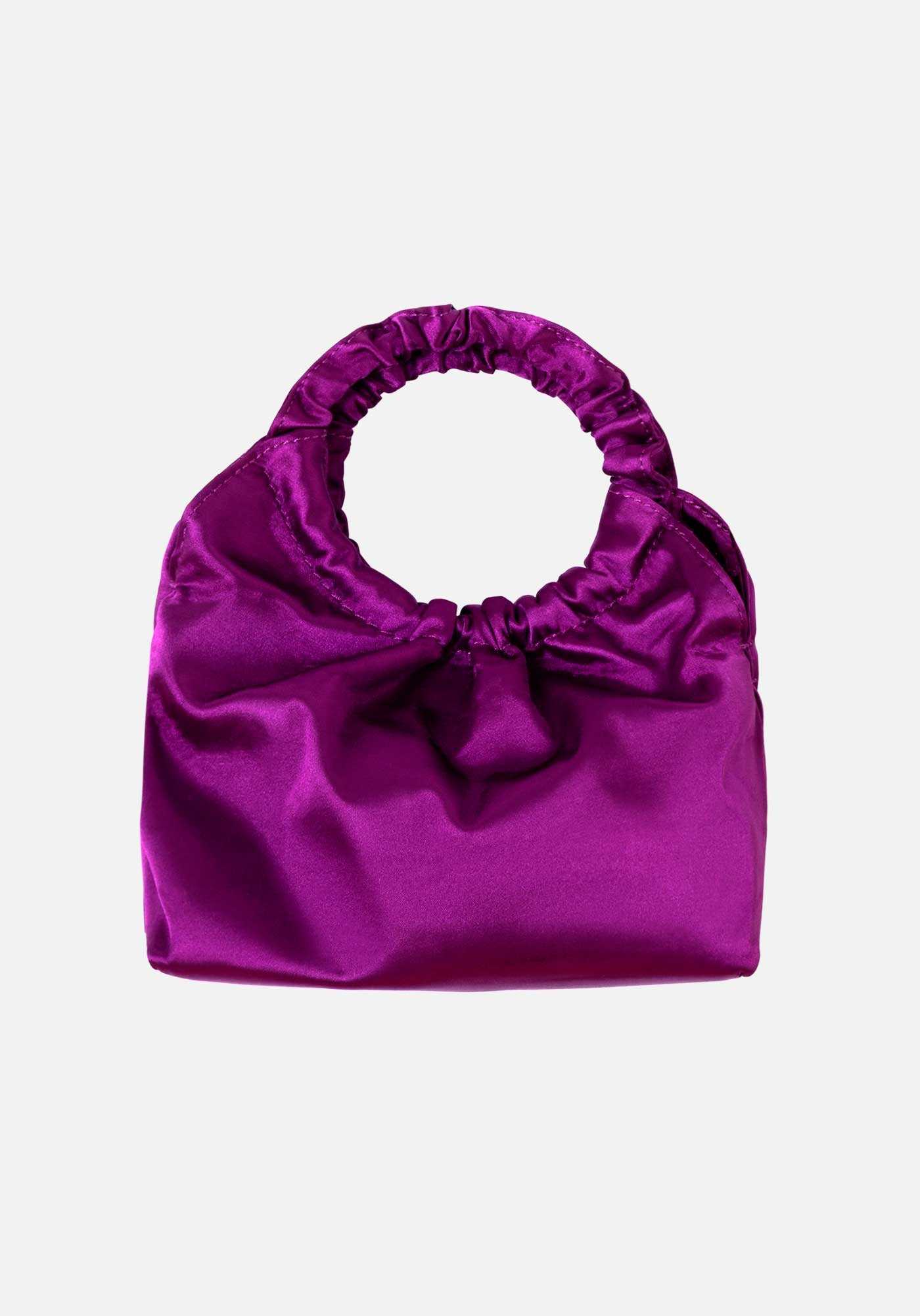 Fuchsia Satin Bag